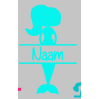 Deursticker zeemeermin